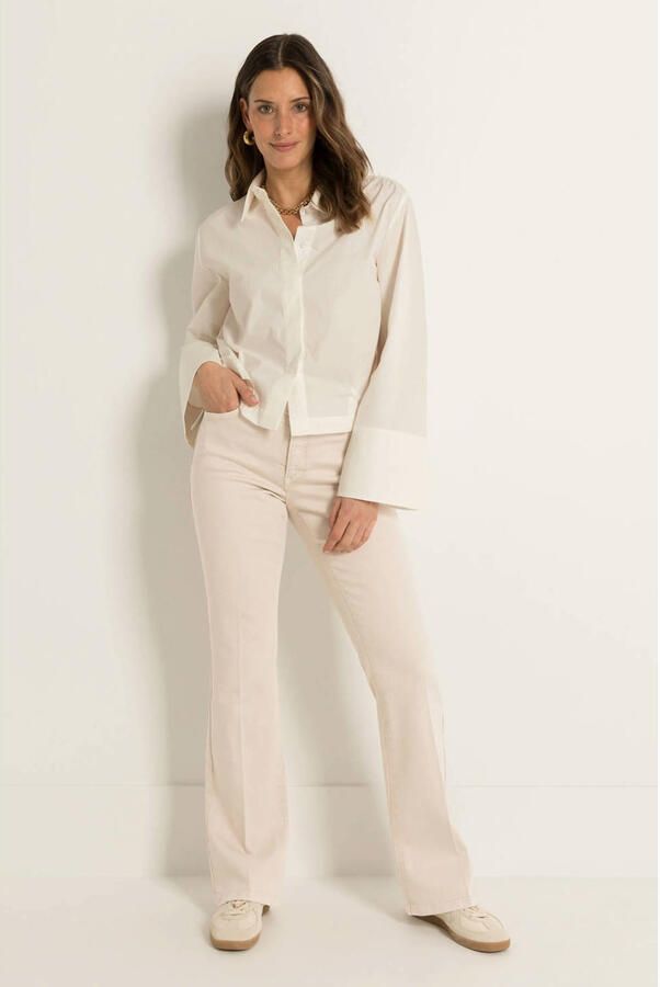 Claudia Sträter CLAUDIA BY CLAUDIA STRÄTER flared jeans beige