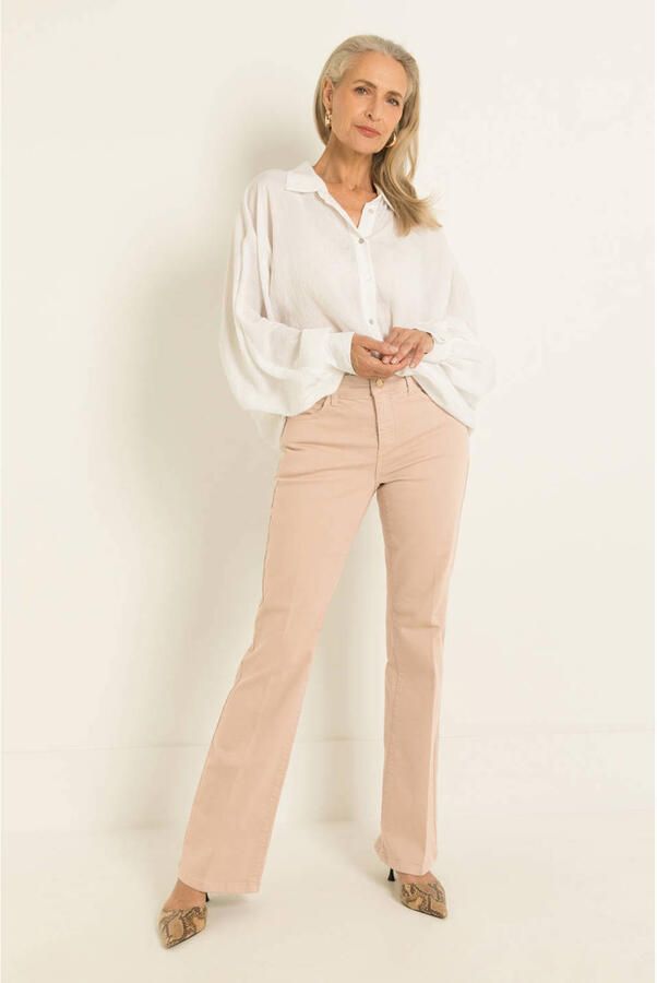 Claudia Sträter CLAUDIA BY CLAUDIA STRÄTER flared jeans beige