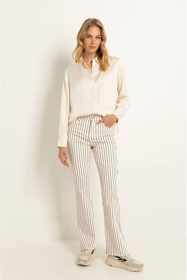 Claudia Sträter CLAUDIA BY CLAUDIA STRÄTER flared jeans ecru