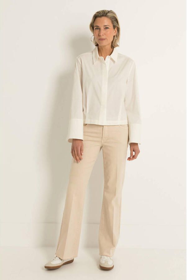 Claudia Sträter CLAUDIA BY CLAUDIA STRÄTER flared jeans lichtgrijs