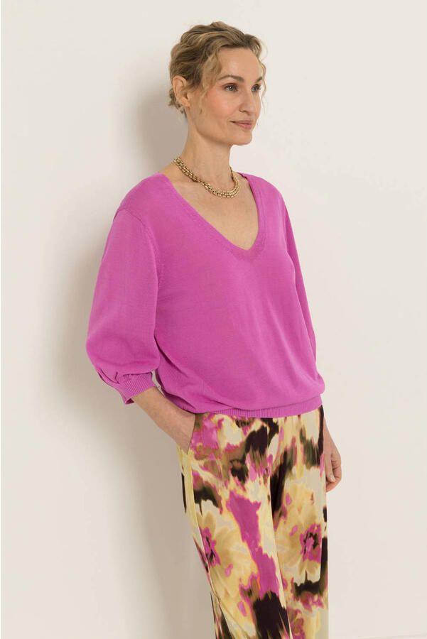 Claudia Sträter CLAUDIA BY CLAUDIA STRÄTER gebreide trui roze