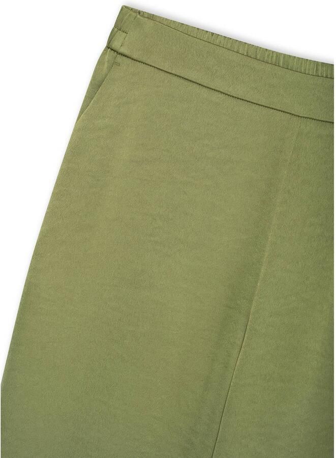 Claudia Sträter CLAUDIA BY CLAUDIA STRÄTER high waist wide leg broek groen - Foto 2