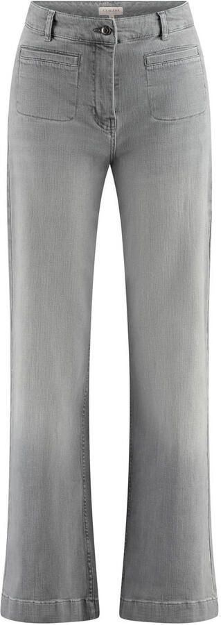 Claudia Sträter CLAUDIA BY CLAUDIA STRÄTER high waist flared jeans grey denim