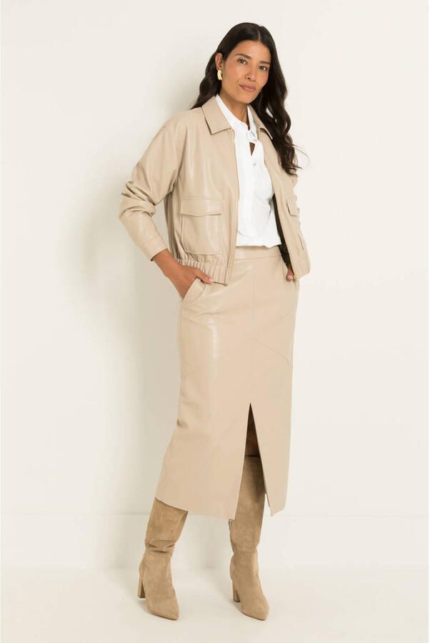 Claudia Sträter CLAUDIA BY CLAUDIA STRÄTER midi rok beige