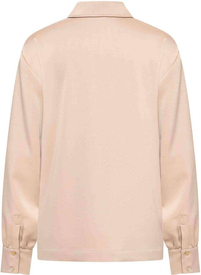 Claudia Sträter CLAUDIA BY CLAUDIA STRÄTER satijnen blouse taupe - Foto 2