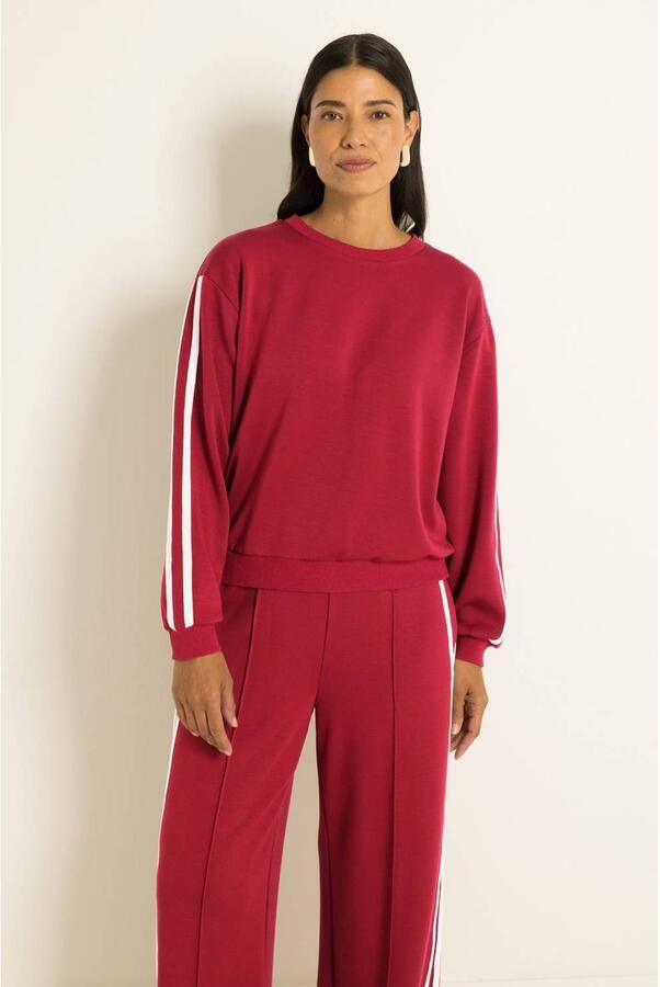 Claudia Sträter CLAUDIA BY CLAUDIA STRÄTER sweater rood wit