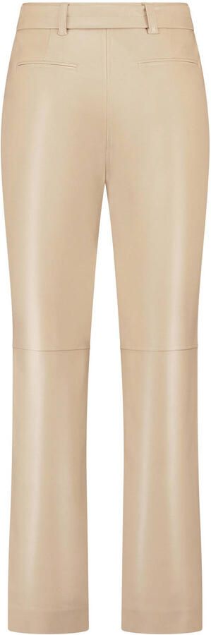 Claudia Sträter CLAUDIA BY CLAUDIA STRÄTER tapered broek met ceintuur zand - Foto 3