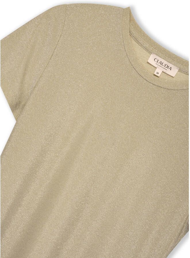 Claudia Sträter CLAUDIA BY CLAUDIA STRÄTER top beige met glitter - Foto 2