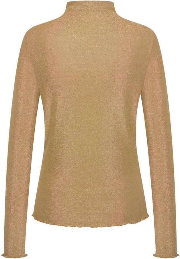 Claudia Sträter CLAUDIA BY CLAUDIA STRÄTER top met glitters camel - Foto 2