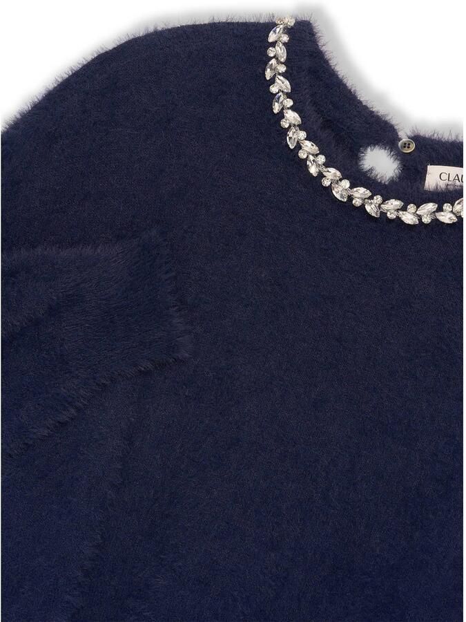 Claudia Sträter CLAUDIA BY CLAUDIA STRÄTER trui met strass-steentjes blauw - Foto 2