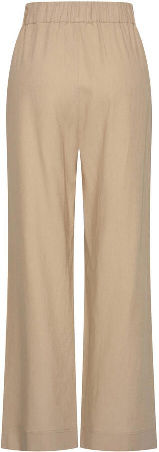 Claudia Sträter CLAUDIA BY CLAUDIA STRÄTER wide leg fit broek met linnen zand - Foto 2