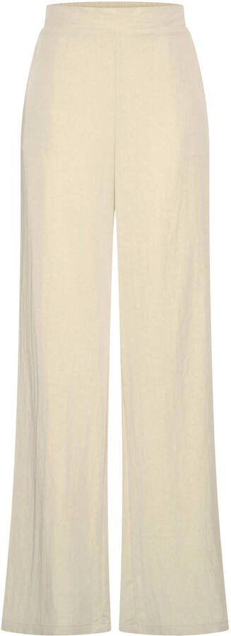 Claudia Sträter CLAUDIA BY CLAUDIA STRÄTER wide leg high waist broek crème