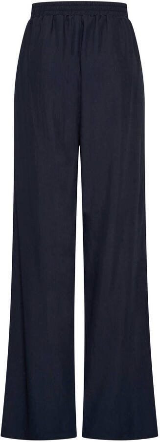 Claudia Sträter CLAUDIA BY CLAUDIA STRÄTER wide leg high waist broek donkerblauw