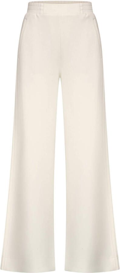 Claudia Sträter CLAUDIA BY CLAUDIA STRÄTER wide leg high waist casual broek crème gebreid - Foto 3