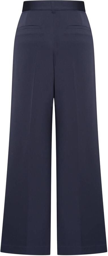 Claudia Sträter CLAUDIA BY CLAUDIA STRÄTER wide leg high waist pantalon donkerblauw - Foto 3
