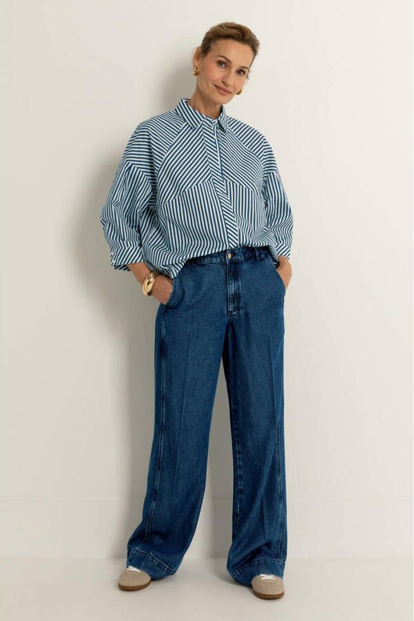 Claudia Sträter CLAUDIA BY CLAUDIA STRÄTER wide leg jeans dark blue denim