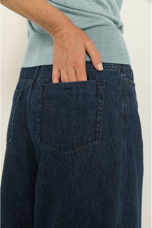 Claudia Sträter CLAUDIA BY CLAUDIA STRÄTER wide leg jeans donkerblauw - Foto 3