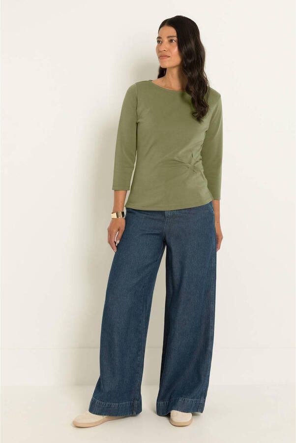 Claudia Sträter CLAUDIA BY CLAUDIA STRÄTER wide leg jeans mediumblauw