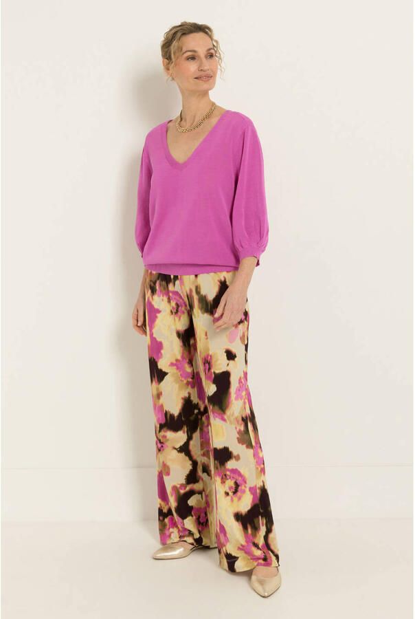 Claudia Sträter CLAUDIA BY CLAUDIA STRÄTER wide leg regular waist broek multi