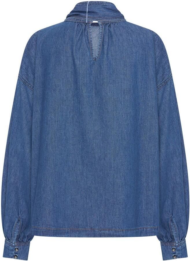 Claudia Sträter denim blousetop mediumblauw - Foto 2