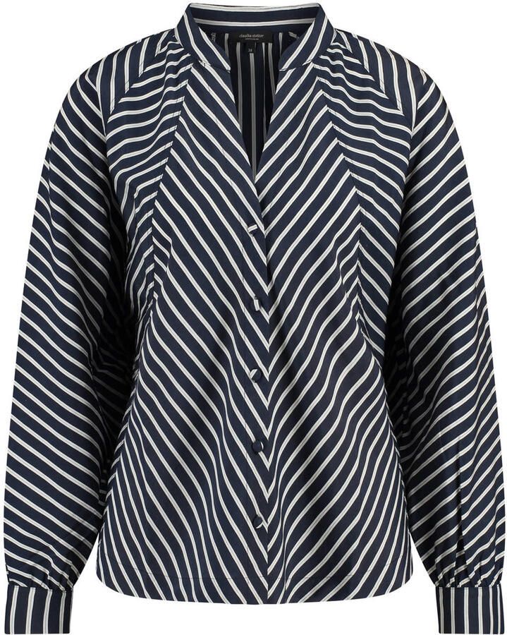 Claudia Sträter gestreepte blouse donkerblauw - Foto 2