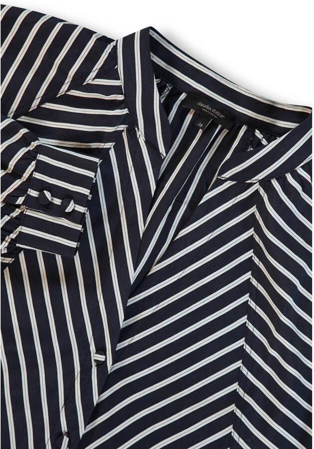 Claudia Sträter gestreepte blouse donkerblauw - Foto 3