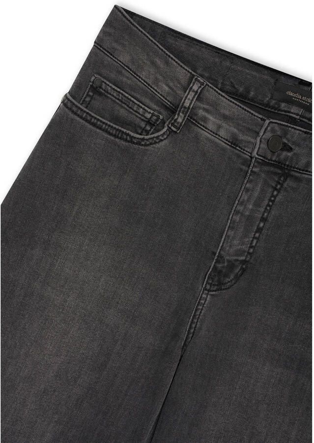 Claudia Sträter high waist wide leg jeans grey denim