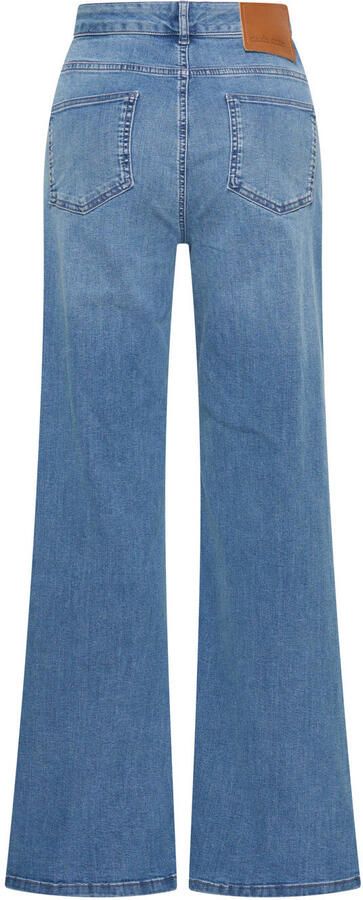 Claudia Sträter high waist wide leg jeans medium blue denim