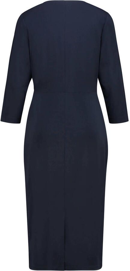 Claudia Sträter jersey jurk met open detail blauw