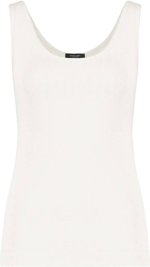 Claudia Sträter jersey singlet ecru gebreid - Foto 2