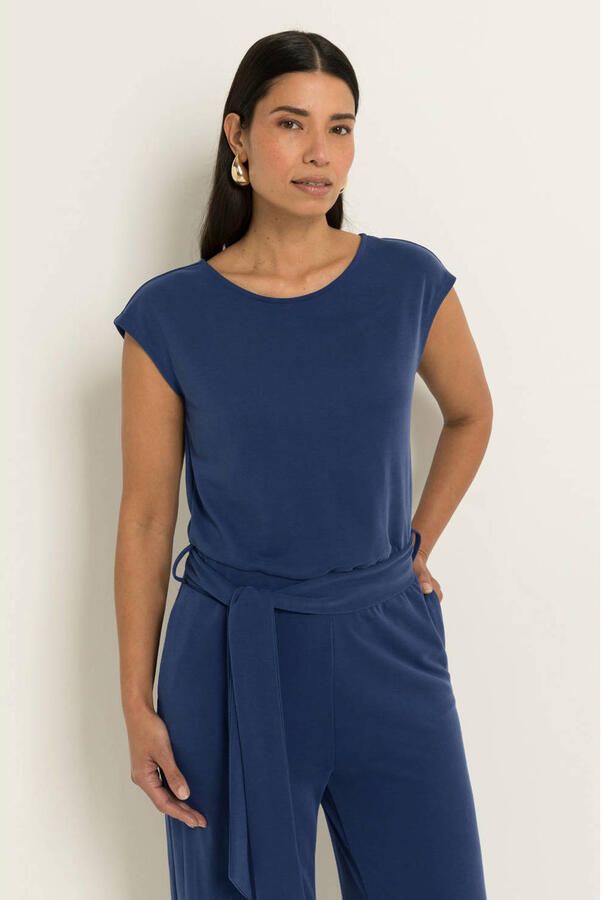 Claudia Sträter jumpsuit donkerblauw