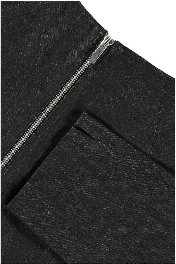Claudia Sträter Stretch Denim Jurk Zwart