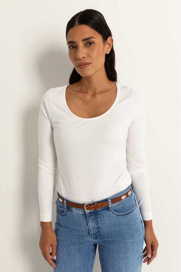 Claudia Sträter longsleeve ecru gebreid - Foto 3
