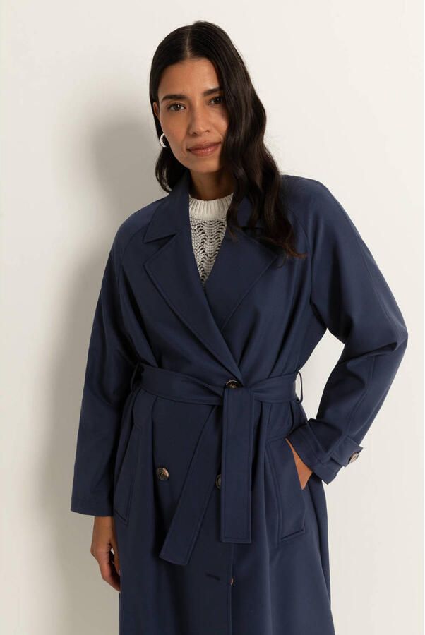 Claudia Sträter Maura by Claudia Strater trenchcoat blauw
