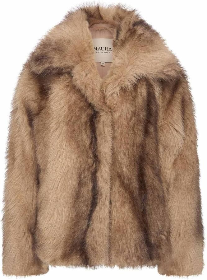 Claudia Sträter Maura by Claudia Strater winter faux fur jas camel bruin