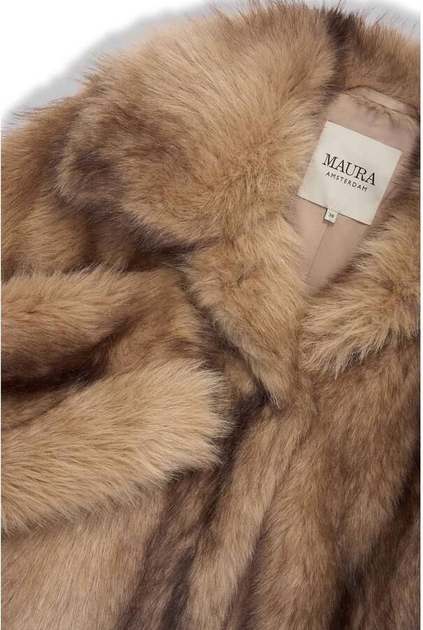Claudia Sträter Maura by Claudia Strater winter faux fur jas camel bruin - Foto 3