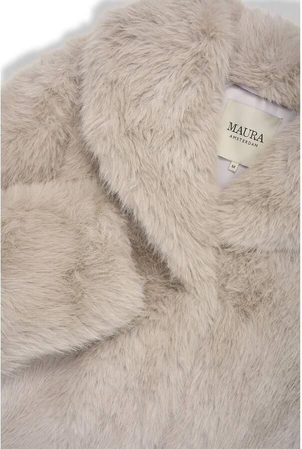 Claudia Sträter Maura by Claudia Strater winter faux fur jas taupe - Foto 2
