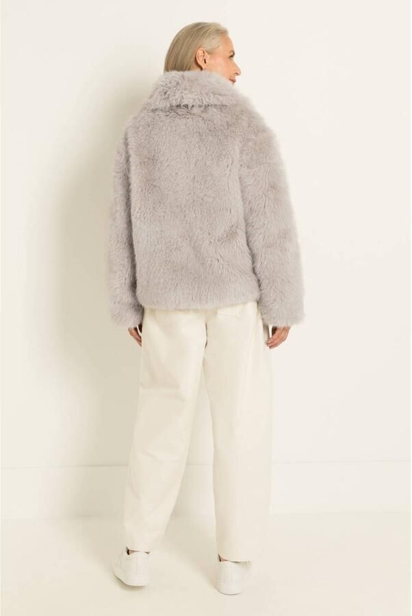 Claudia Sträter Maura by Claudia Strater winter faux fur jas taupe - Foto 3