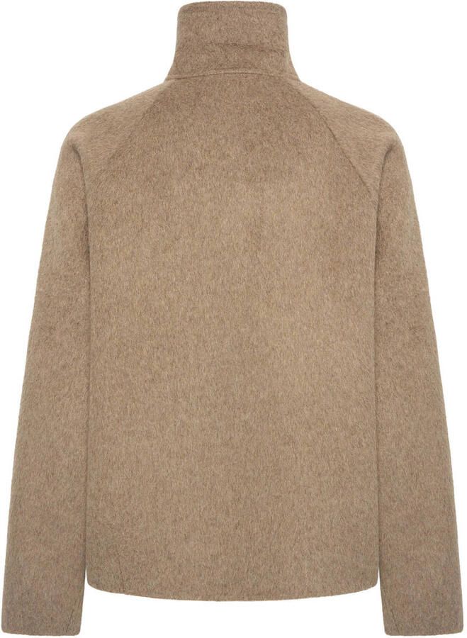 Claudia Sträter Maura by Claudia Strater korte coat met wol taupe - Foto 2