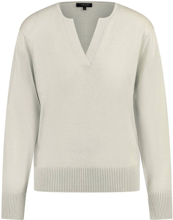 Claudia Sträter pullover ecru gebreid