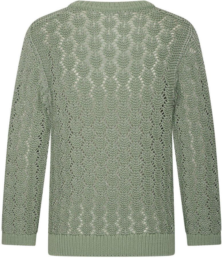 Claudia Sträter pullover groen grof gebreid - Foto 2