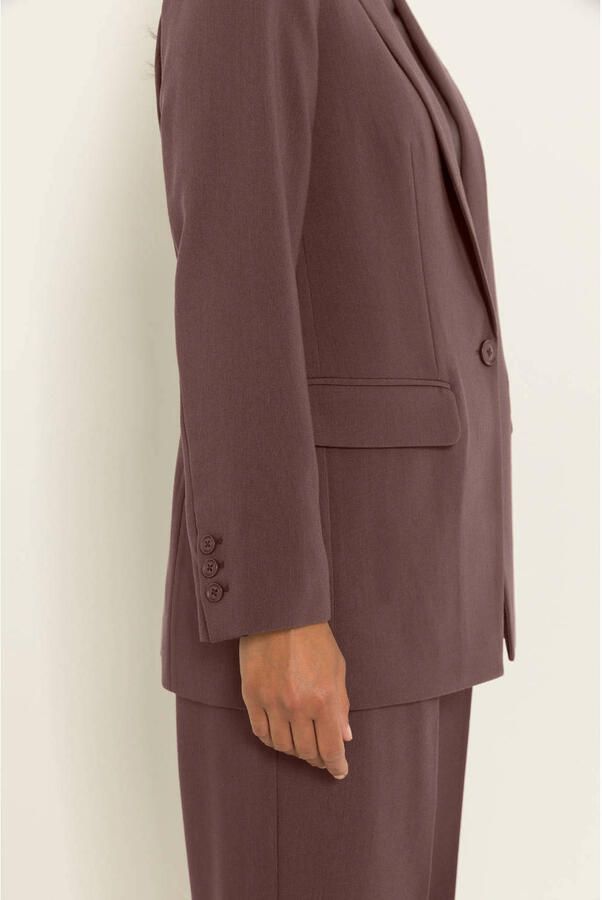 Claudia Sträter regular blazer bruin - Foto 3