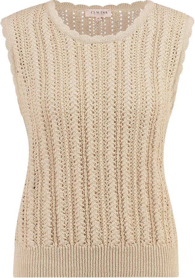 Claudia Sträter spencer beige crochet