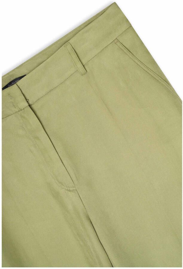Claudia Sträter straight high waist pantalon groen