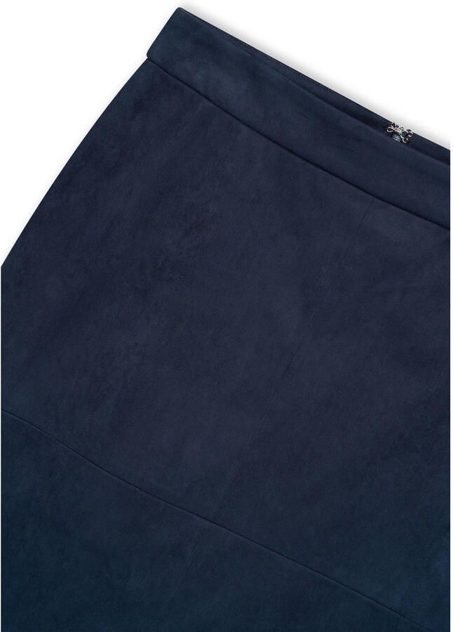 Claudia Sträter suèdelook korte rok blauw