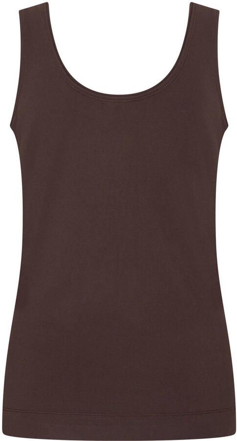 Claudia Sträter tanktop donkerbruin