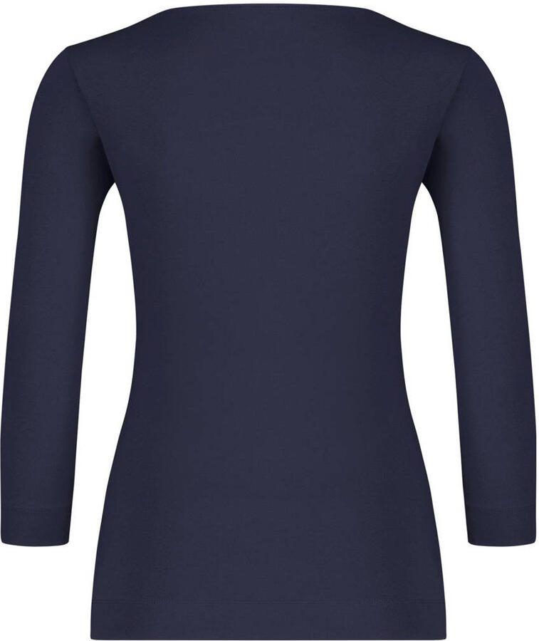 Claudia Sträter top donkerblauw gebreid