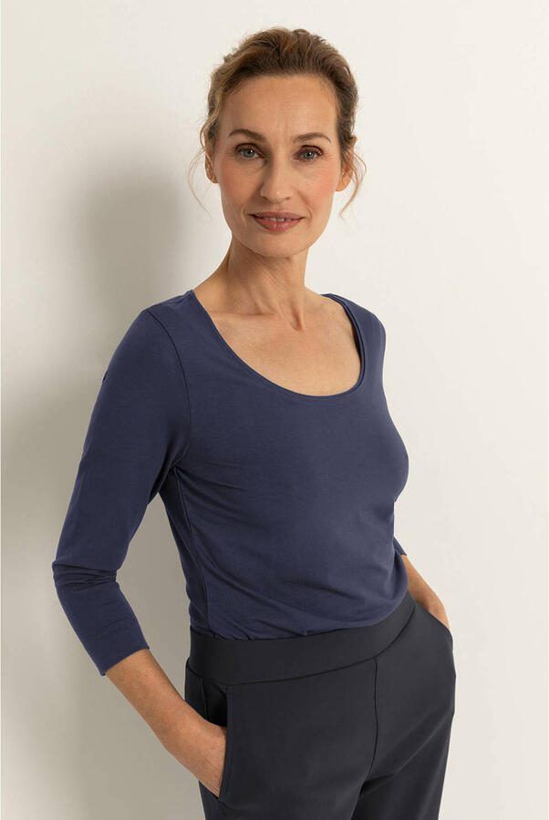 Claudia Sträter top donkerblauw gebreid - Foto 2