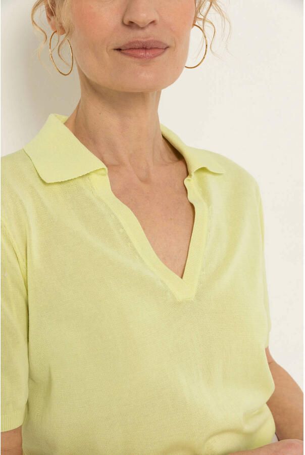 Claudia Sträter top fijn gebreid limegroen - Foto 3