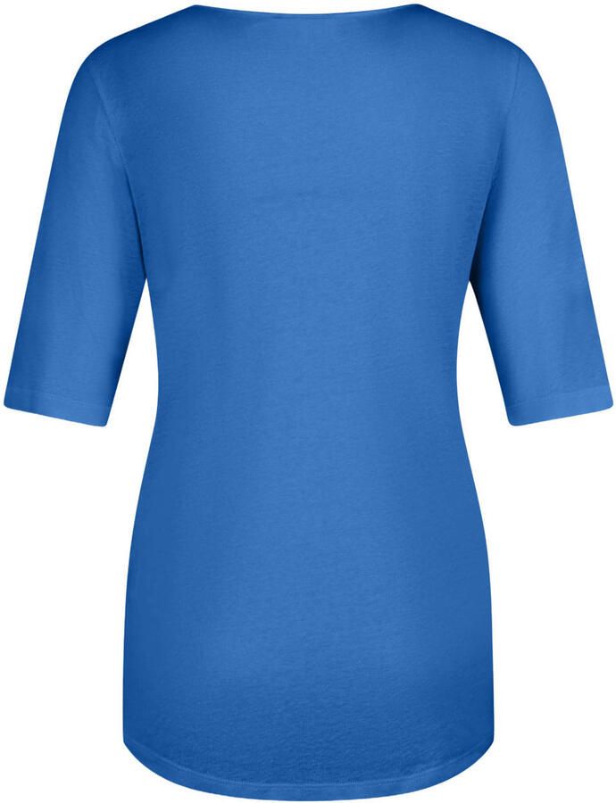 Claudia Sträter top met linnen blauw - Foto 2